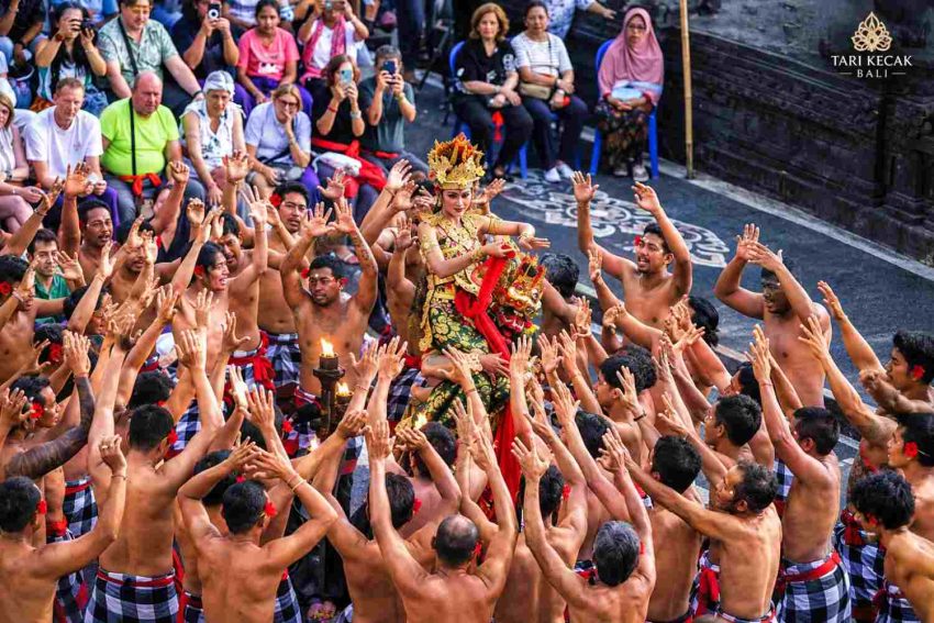 Traditional Kecak Dance performance in Uluwatu Bali